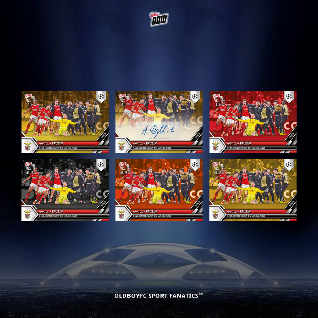 Topps Now Anatoliy Trubin 25/26 UCL 球星卡 帶編卡圖