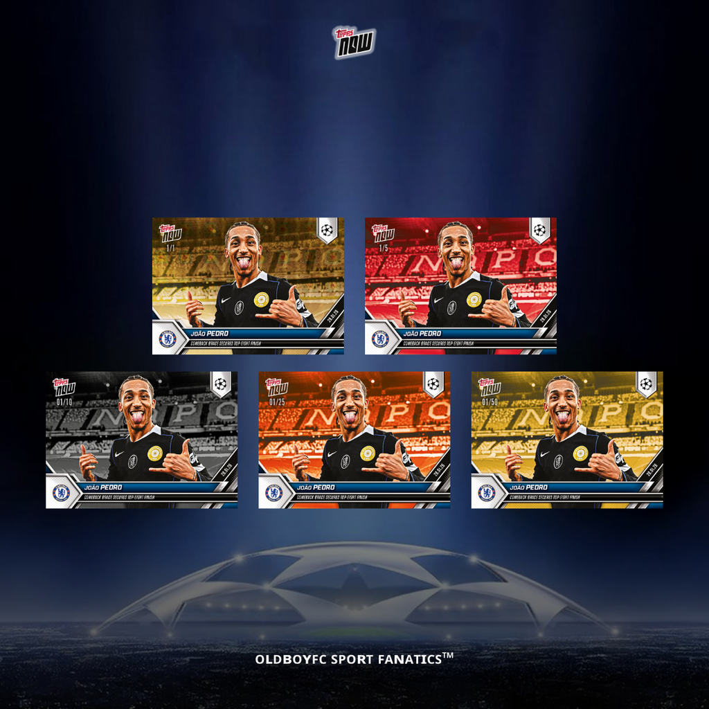 Topps Now João Pedro 25/26 UCL 球星卡 帶編卡圖