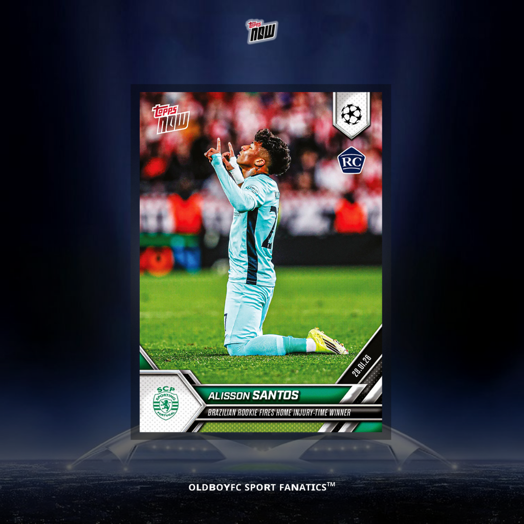 Topps Now Alisson Santos 25/26 UCL 球星卡 正面圖