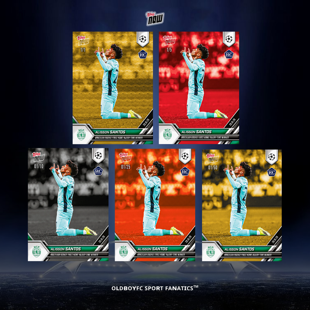 Topps Now Alisson Santos 25/26 UCL 球星卡 帶編卡圖