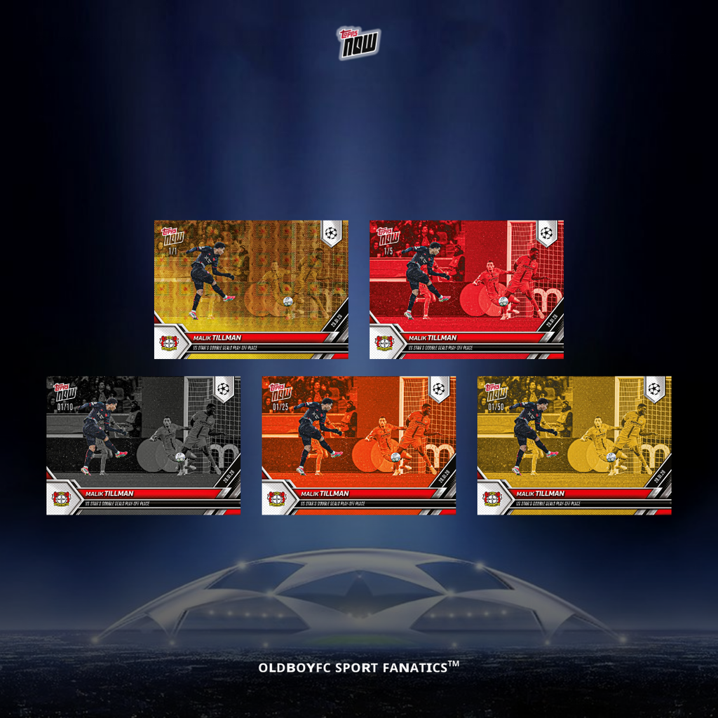 Topps Now Malik Tillman 25/26 UCL 球星卡 帶編卡圖