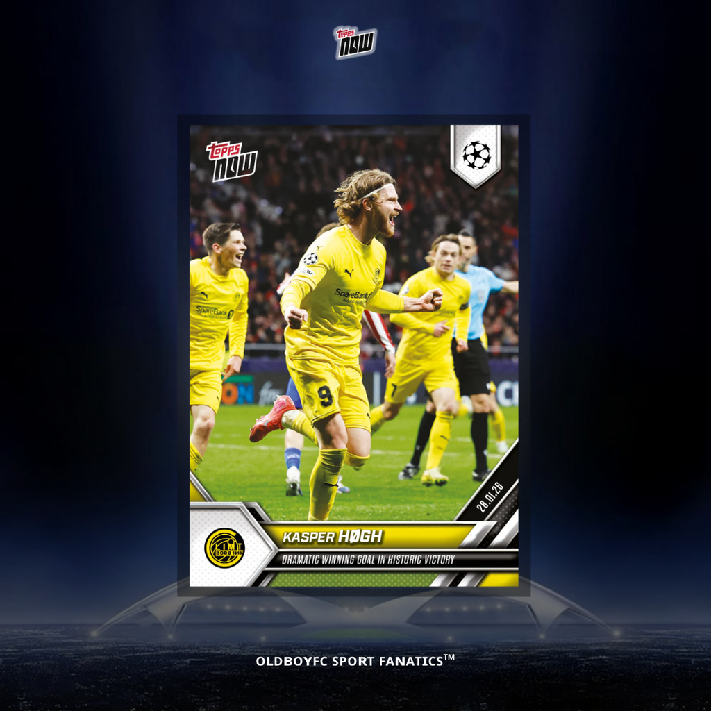 Topps Now Kasper Høgh 25/26 UCL 球星卡 正面圖