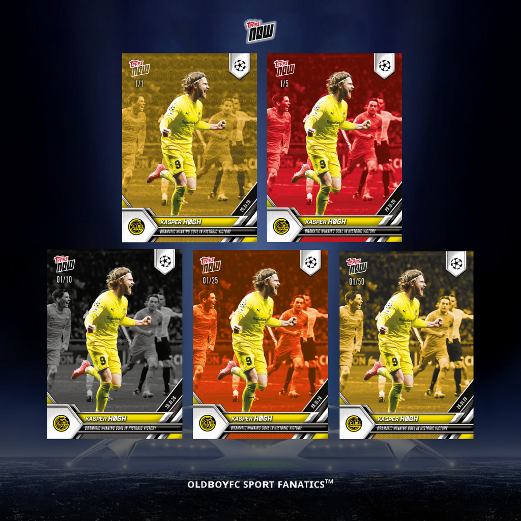 Topps Now Kasper Høgh 25/26 UCL 球星卡 帶編卡圖