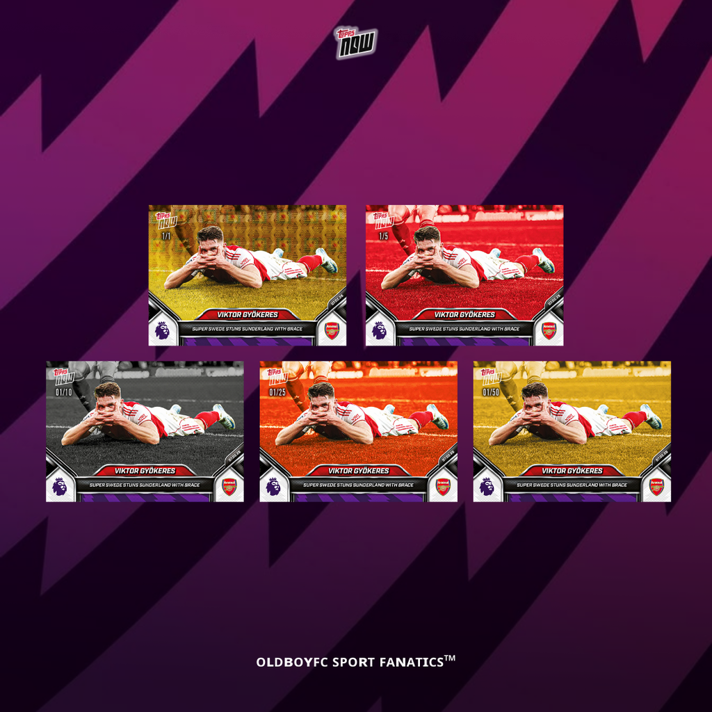 Topps Now Viktor Gyökeres 25/26 英超 #129 球星卡 帶編卡圖