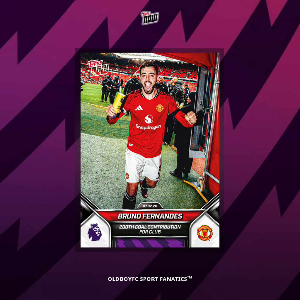 Topps Now Bruno Fernandes 25/26 英超 #132 球星卡 正面圖