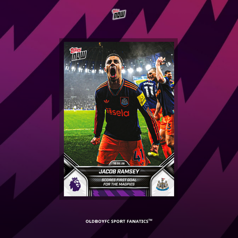 Topps Now Jacob Ramsey 25/26 英超 球星卡 正面圖