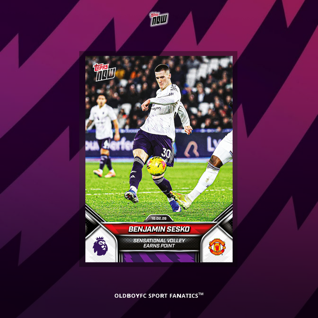 Topps Now Benjamin Sesko 25/26 英超 球星卡 正面圖