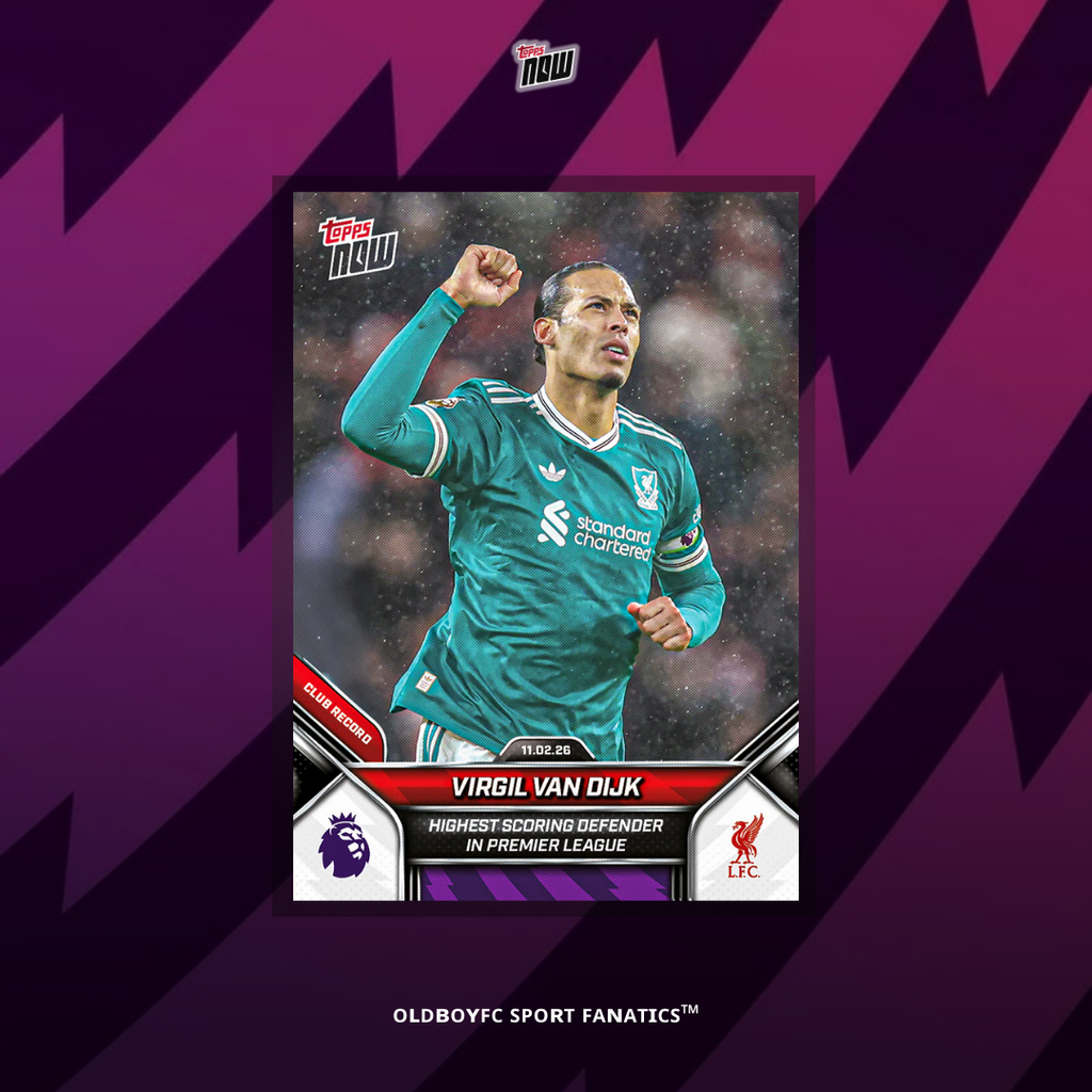 Topps Now Virgil van Dijk 25/26 英超 球星卡 正面圖