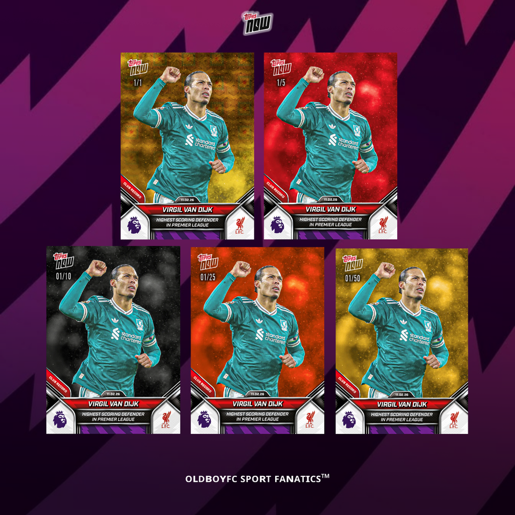 Topps Now Virgil van Dijk 25/26 英超 球星卡 背面圖