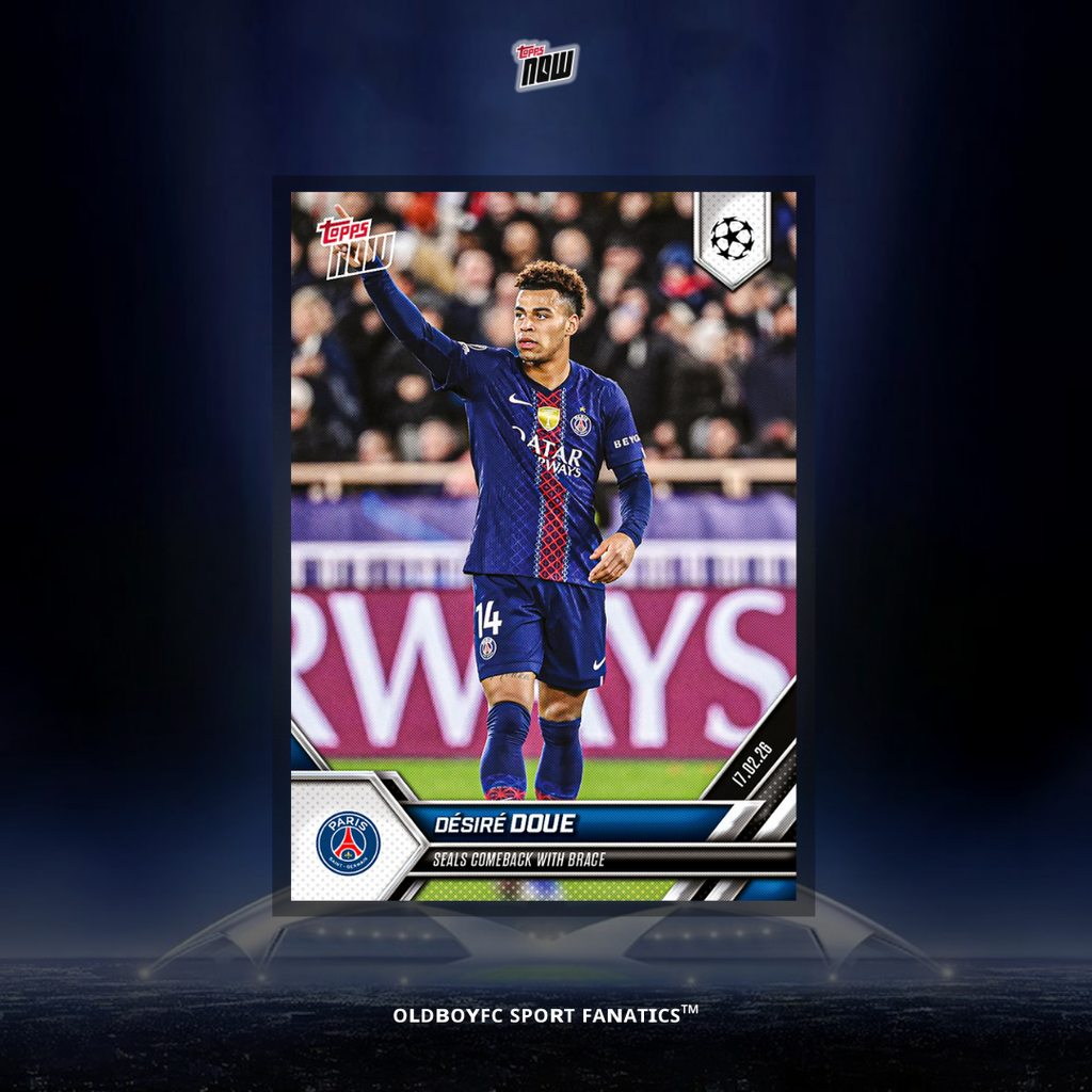 Topps Now Désiré Doué 25/26 UCL #89 球星卡 正面圖