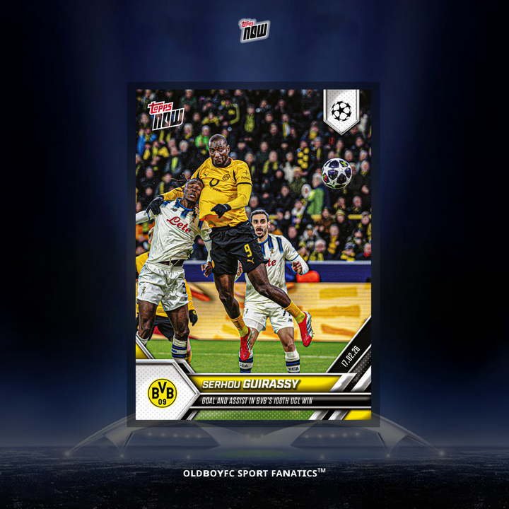 Topps Now Serhou Guirassy 25/26 UCL #90 球星卡 正面圖