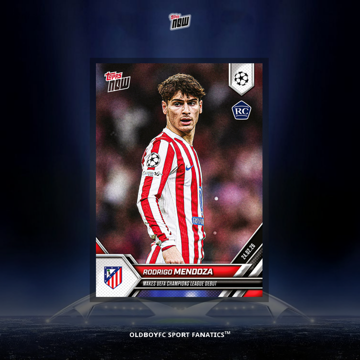 Topps Now Rodrigo Mendoza 25/26 UCL #95 球星卡 正面圖