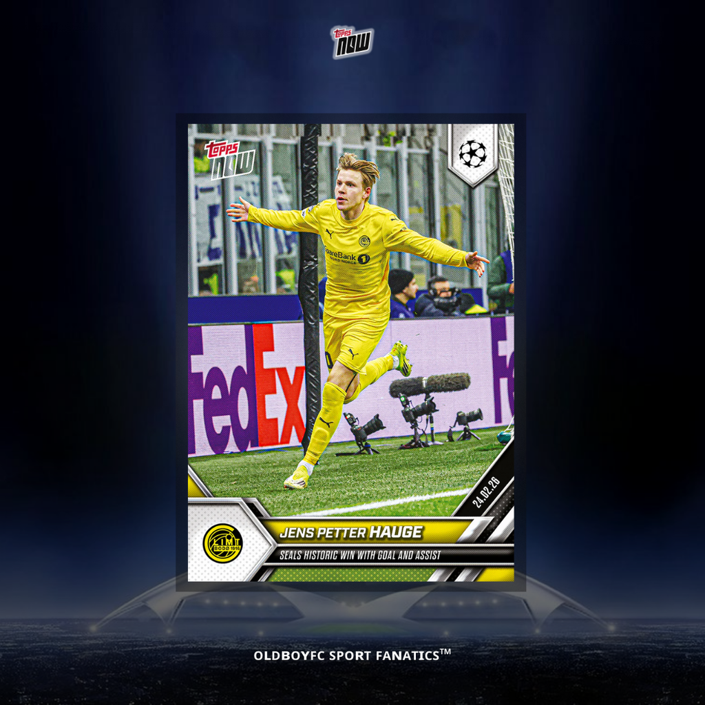 Topps Now Jens Petter Hauge 25/26 UCL #96 球星卡 正面圖