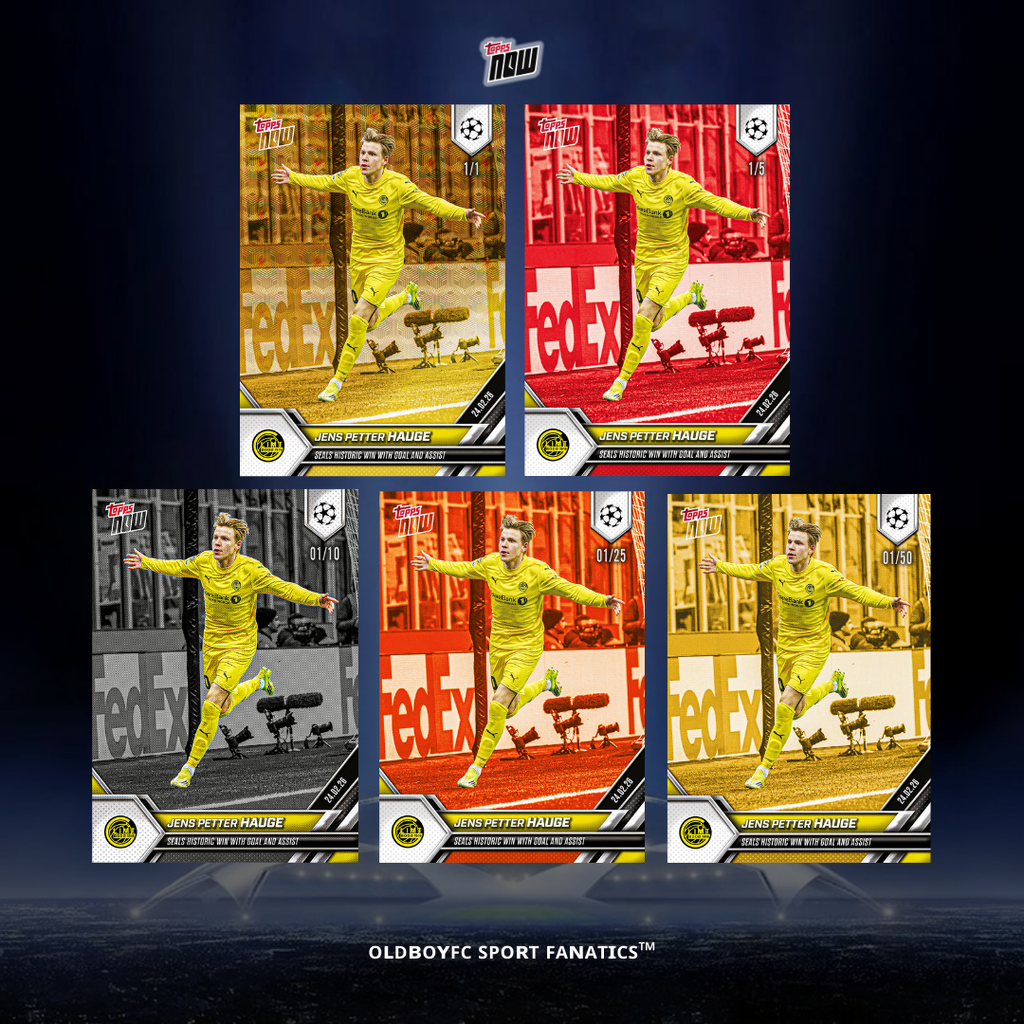 Topps Now Jens Petter Hauge 25/26 UCL #96 編號平行卡圖