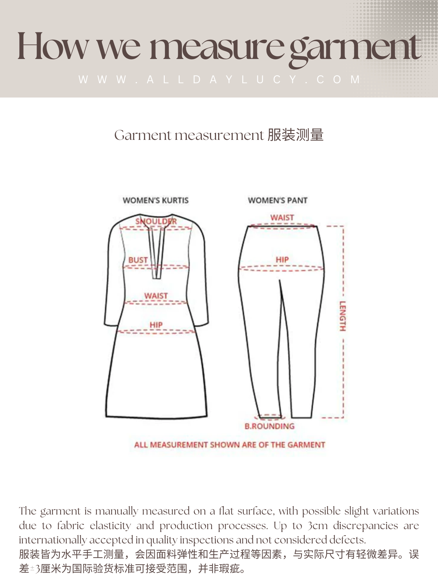 garment measurement