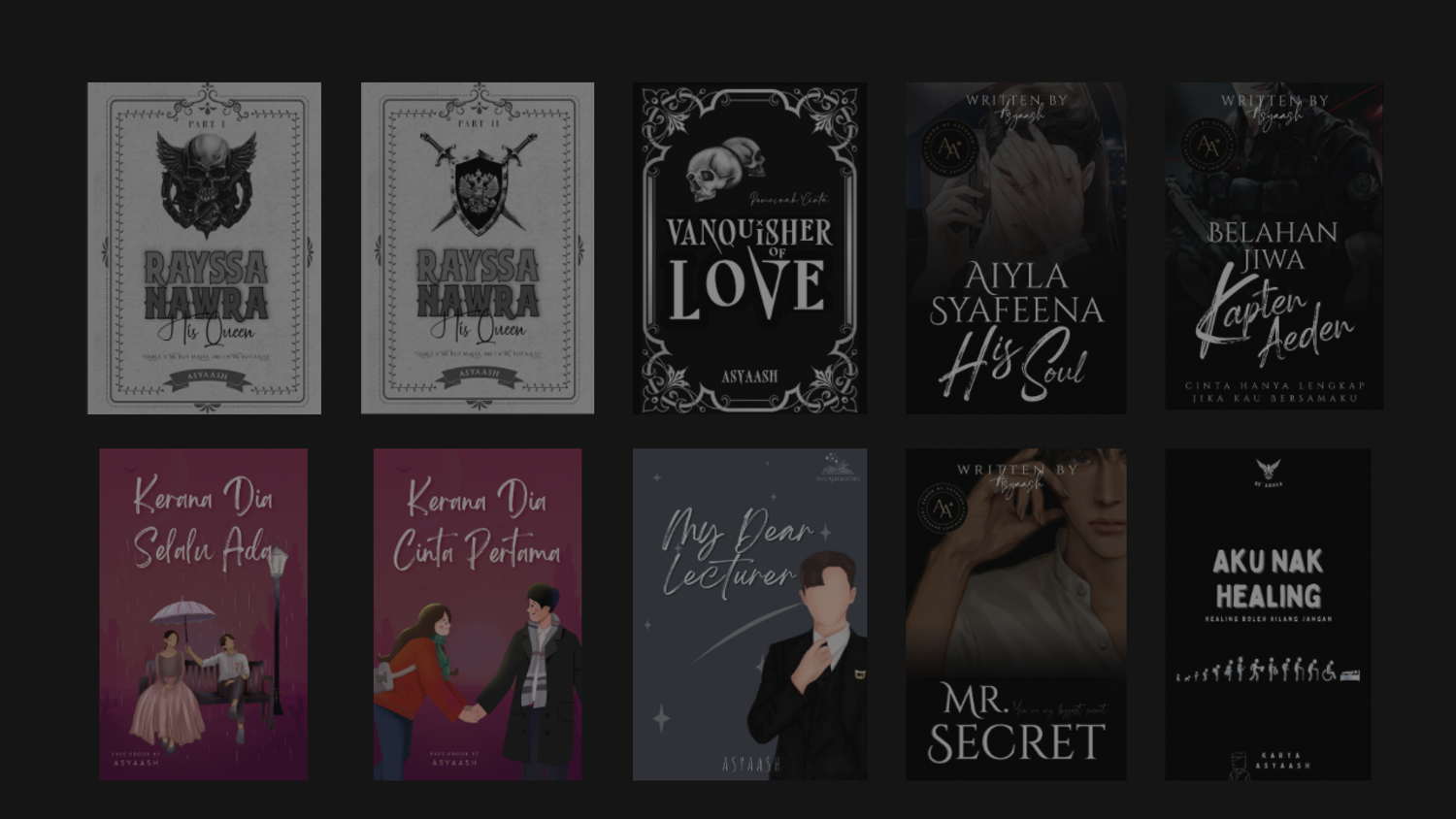 The Ashbooks | E-book by asyaash❤️