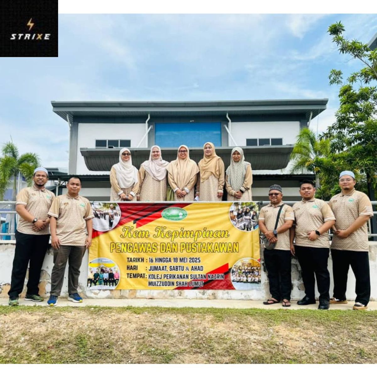 Kejayaan Kem Kepimpinan Pengawas dan Pustakawan Bersama Jersi STRIXE