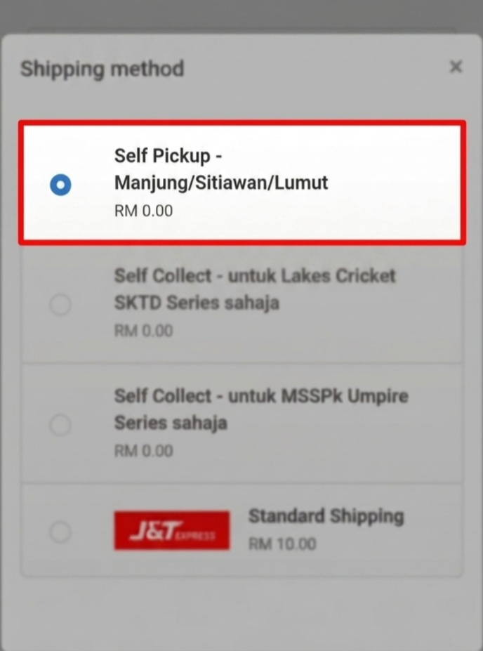 Self pickup (1)