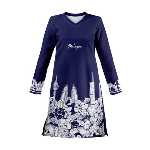 sketch saga navy muslimah