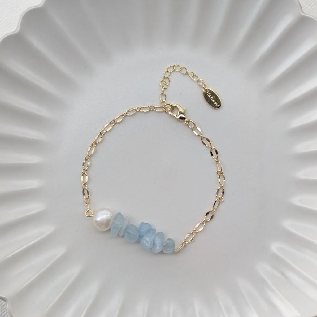 SPRING PETAL PATH | 春日花徑 天然石 X 巴洛克珍珠手鍊