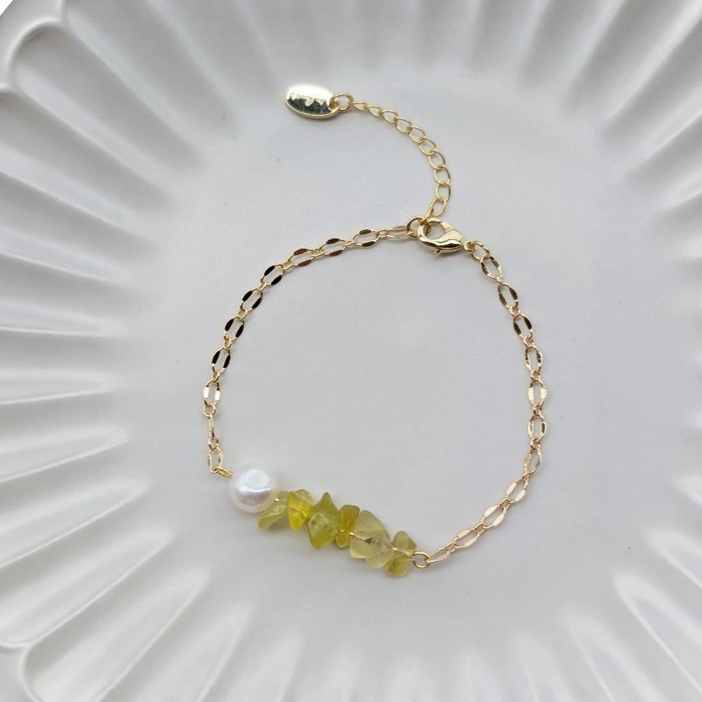 SPRING PETAL PATH | 春日花徑 天然石 X 巴洛克珍珠手鍊