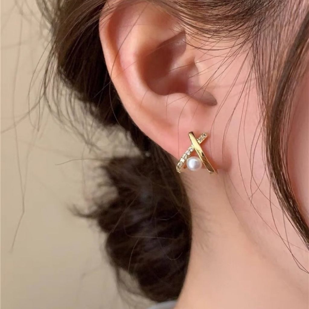 Entwine｜璀璨交織珍珠耳環