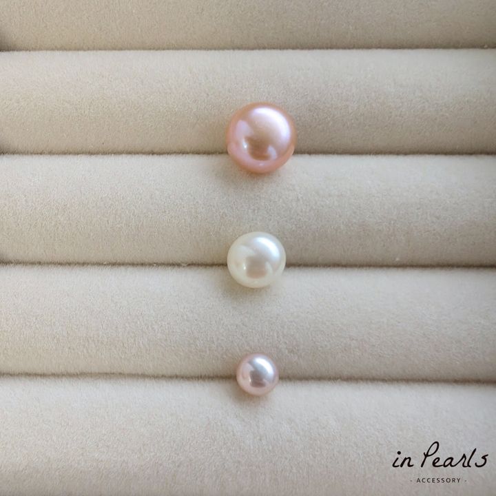 Classic Freshwater Pearl｜淡水珍珠耳環(耳釘)