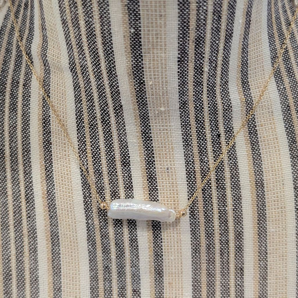 Sole｜極簡巴洛克琵琶珠項鍊
