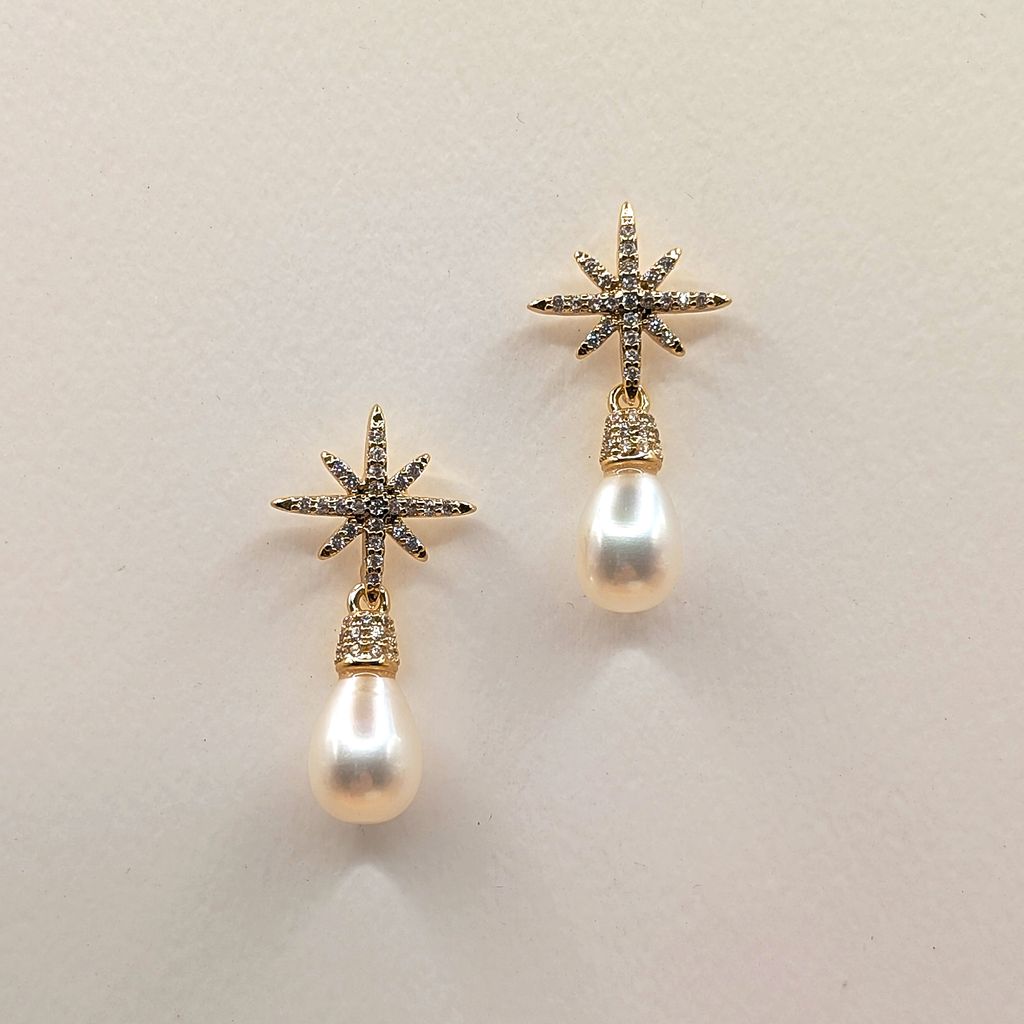 STARLIGHT｜星芒光感珍珠耳環