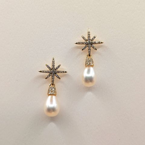 STARLIGHT｜星芒光感珍珠耳環