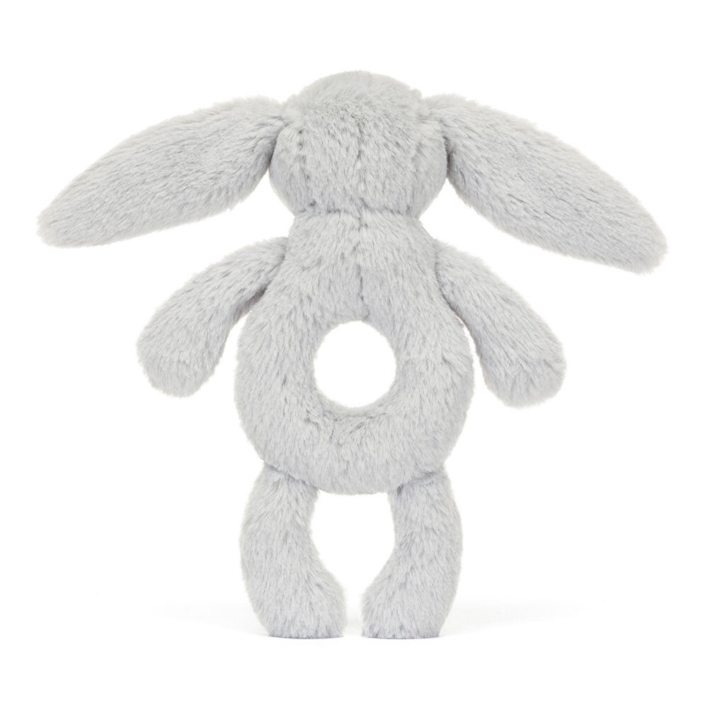 Bashful Silver Bunny Ring Rattle 3