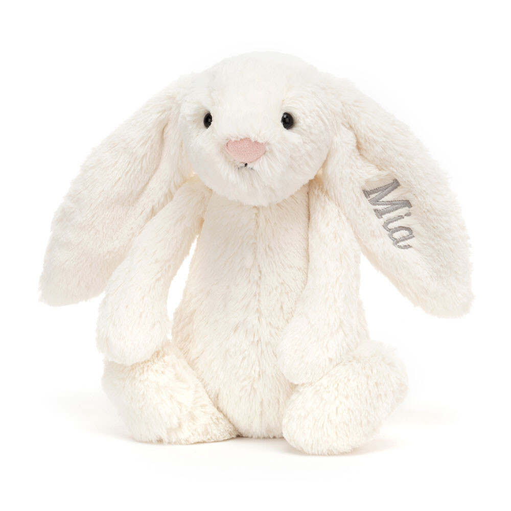 Personalised Bashful Cream Bunny Medium 0