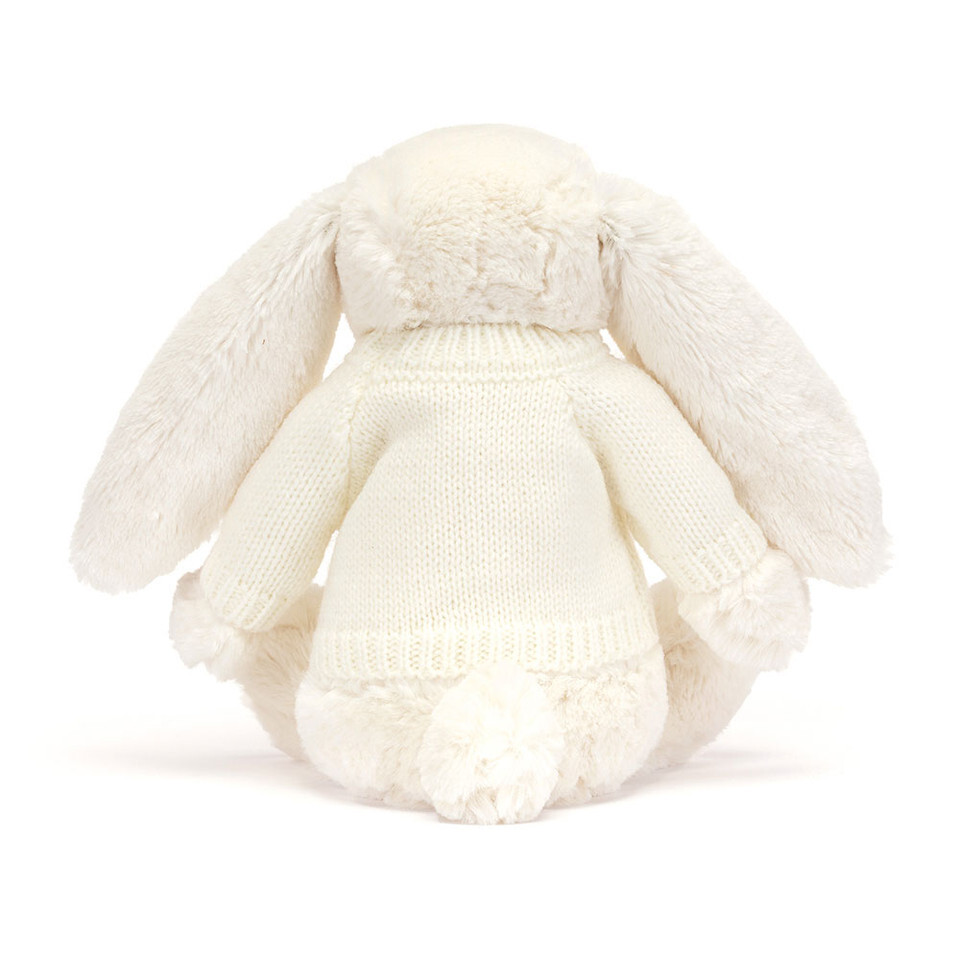 Bashful Twinkle Bunny With Personalised Cream Jumper 3