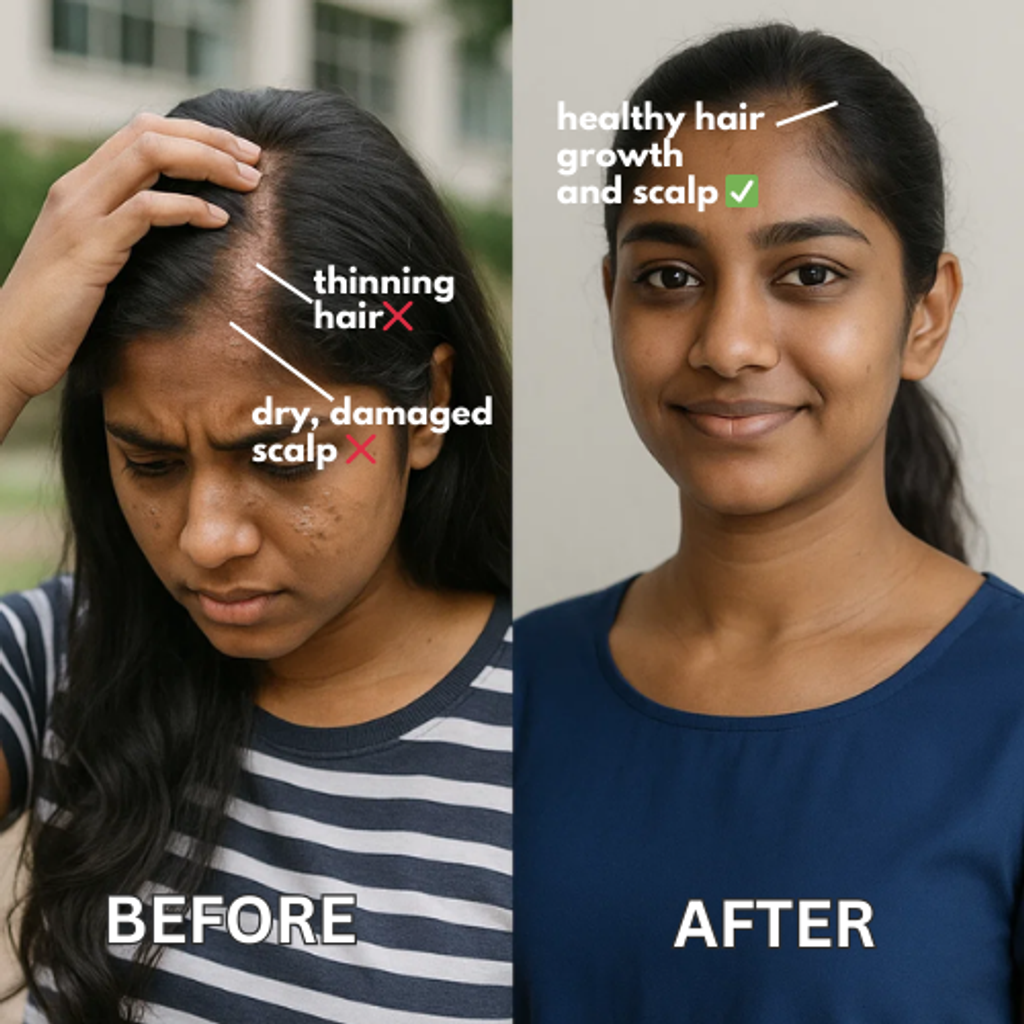 hair shampoo beforeafter