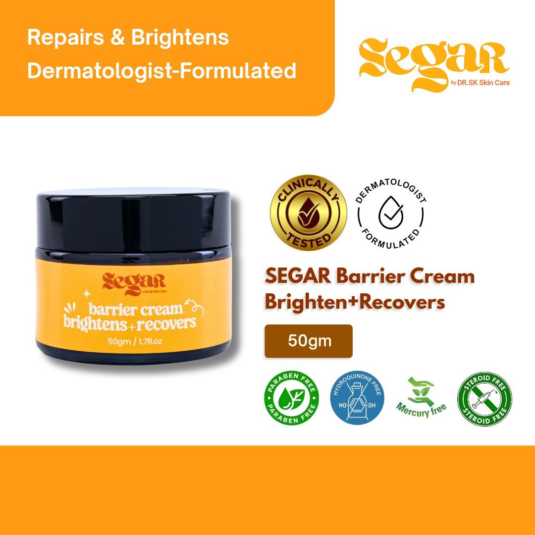 SEGAR Barrier Cream Brighten and Recovers 50g dermatologist formulated clinically tested for dry sensitive skin