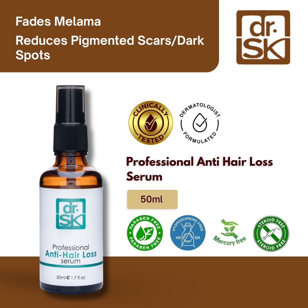 dr.SK Anti Hair Loss Serum dermatologist formulated paraben free and steroid free hair treatment
