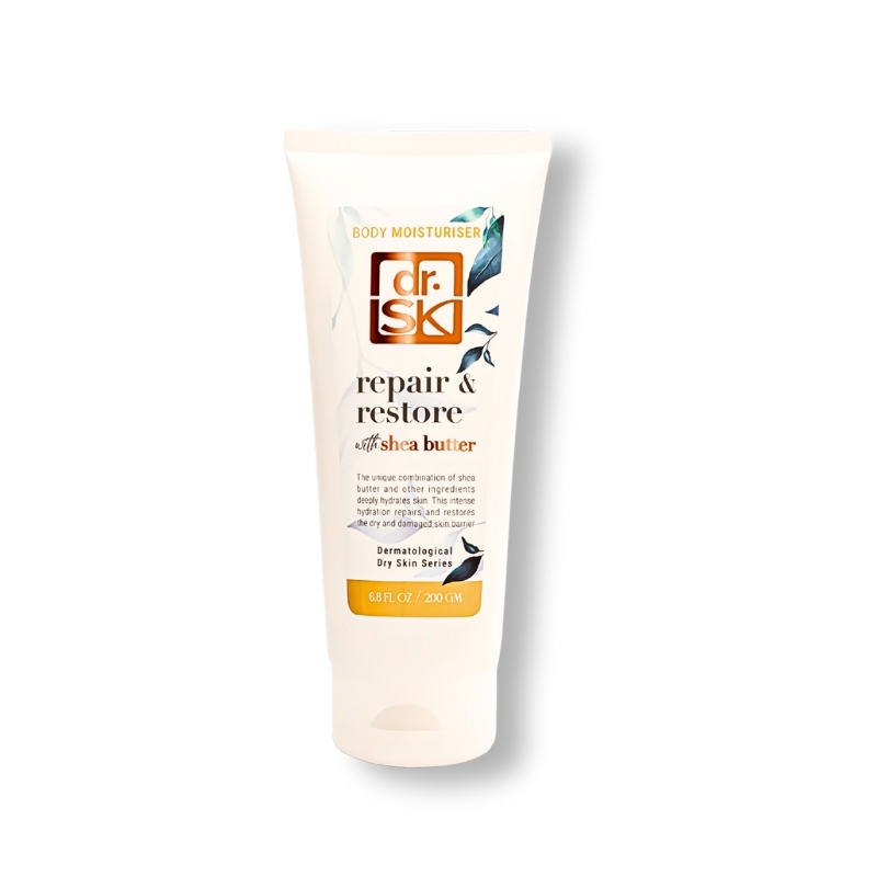 dr.SK Repair & Restore Body Moisturiser with Shea Butter for dry, sensitive skin barrier repair and hydration