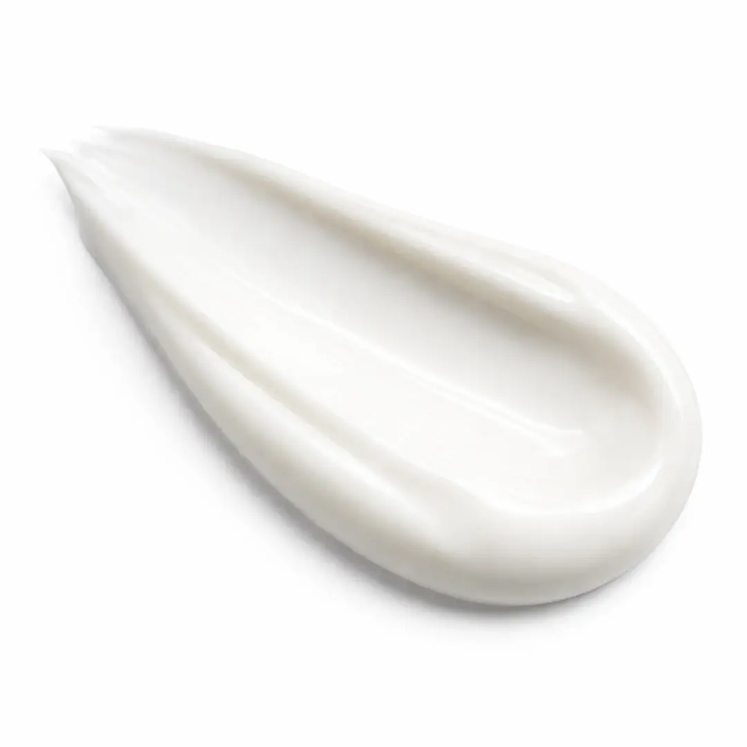 Thick smooth cream texture of SEGAR very calming face moisturizer for sensitive skin care