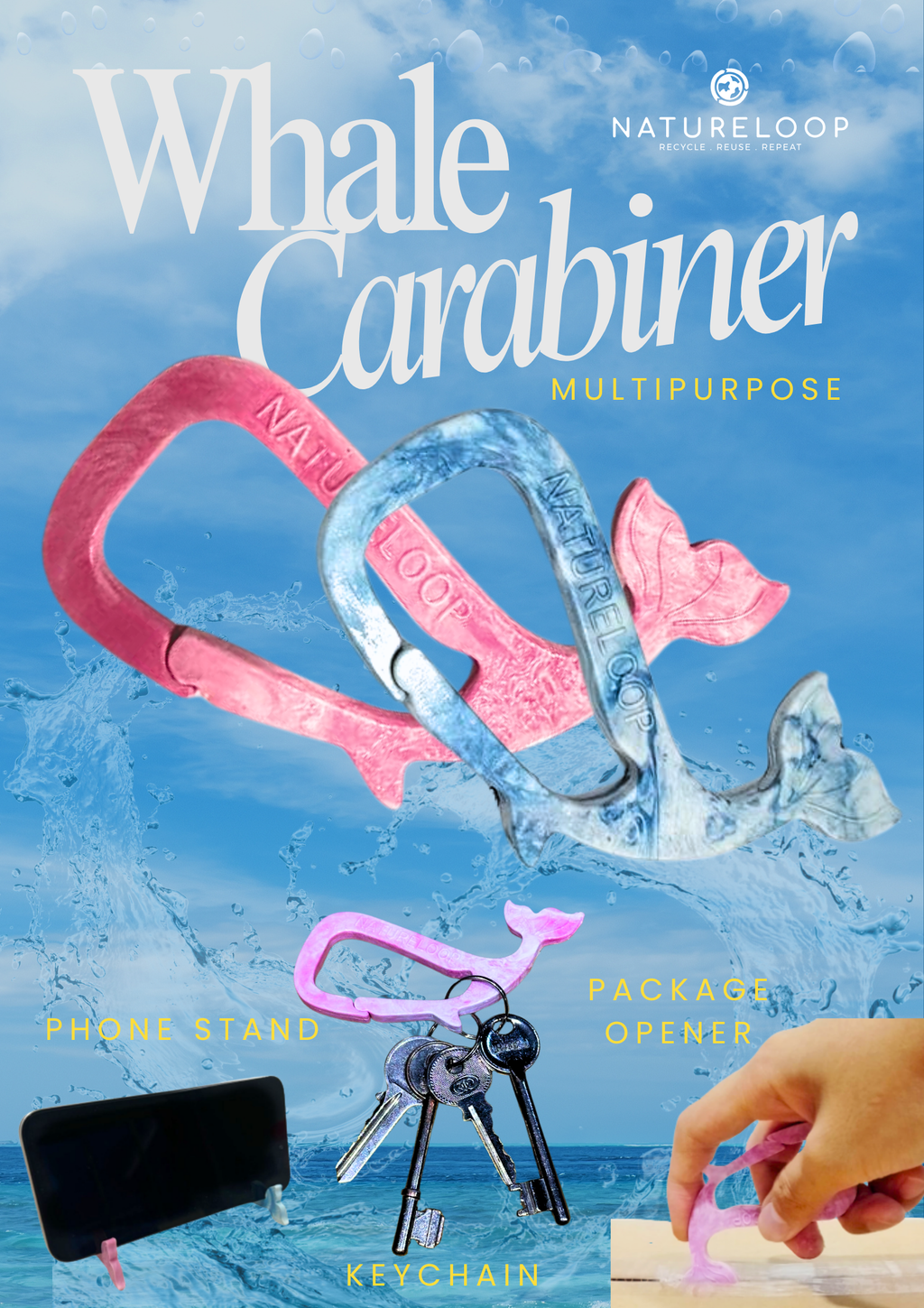 whale carabiners