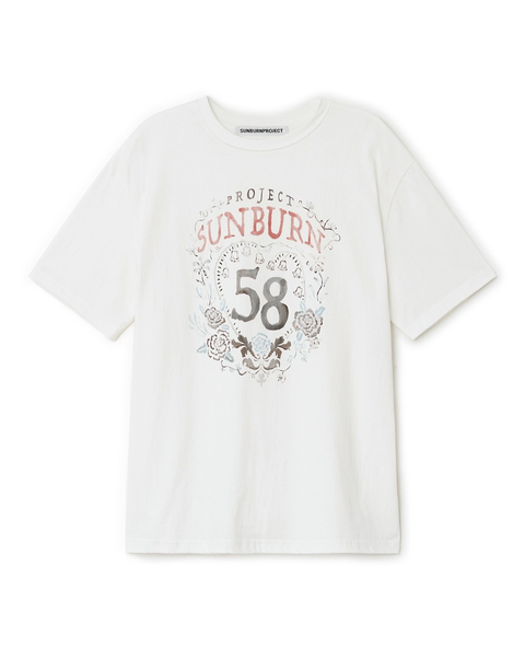 ★25SS新作★SUNBURNPROJECT★Sunburn Two-way Overfit T-shirt sunburnproject | Sunburn Two-way Overfit T-shirt (white) 側