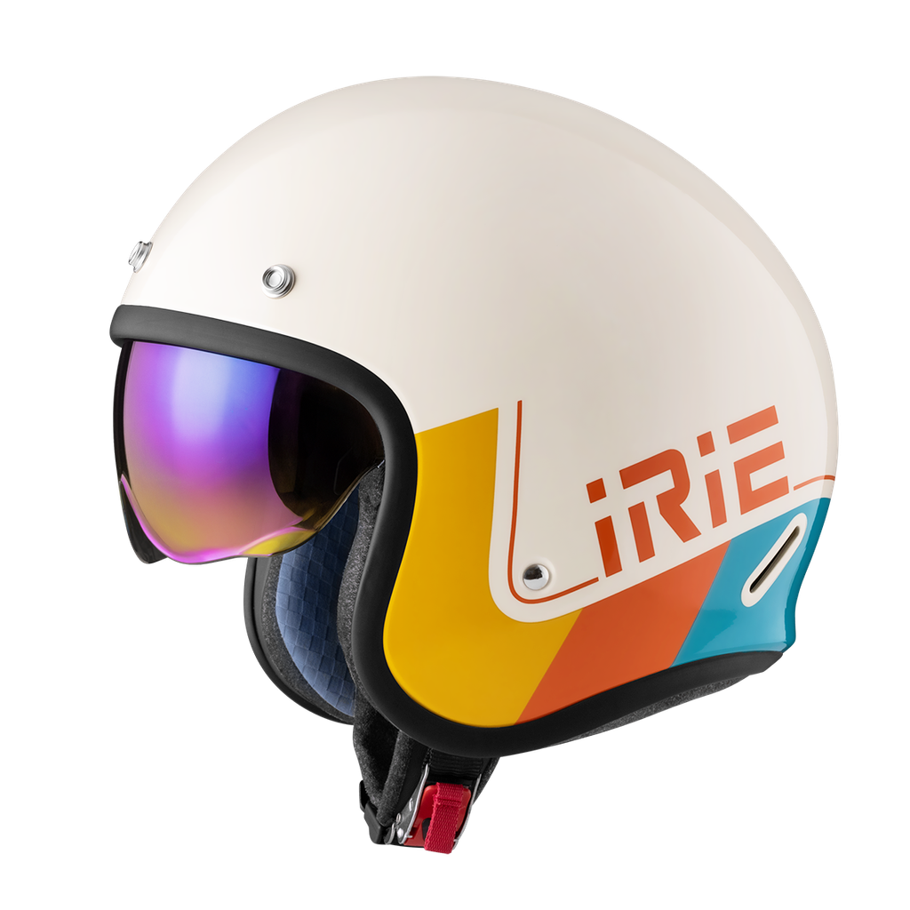 IRIE 389 E23 米黃 藍 6 電鍍墨片