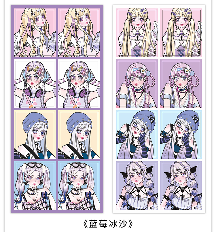 PM少女的祈祷系列不干胶哑膜贴纸详情页_06