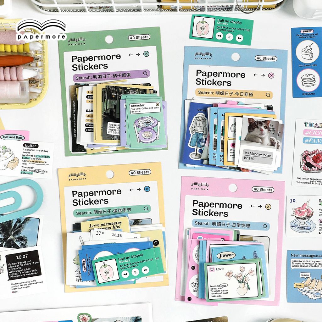 papermore明媚日子系列不干胶贴纸包主首图