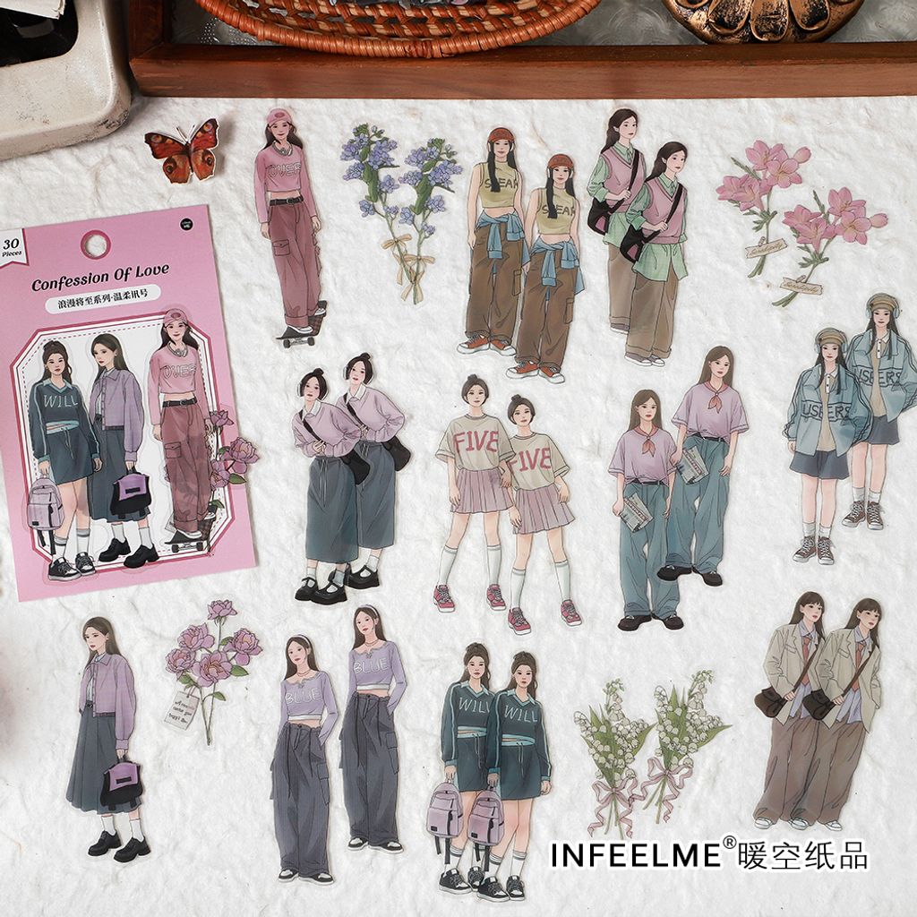 浪漫将至系列PET贴纸包主图5