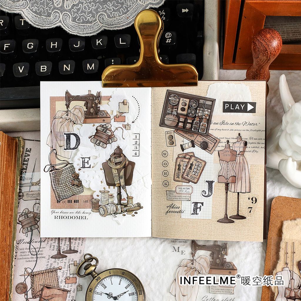 复古序章系列PET分段胶带主图3