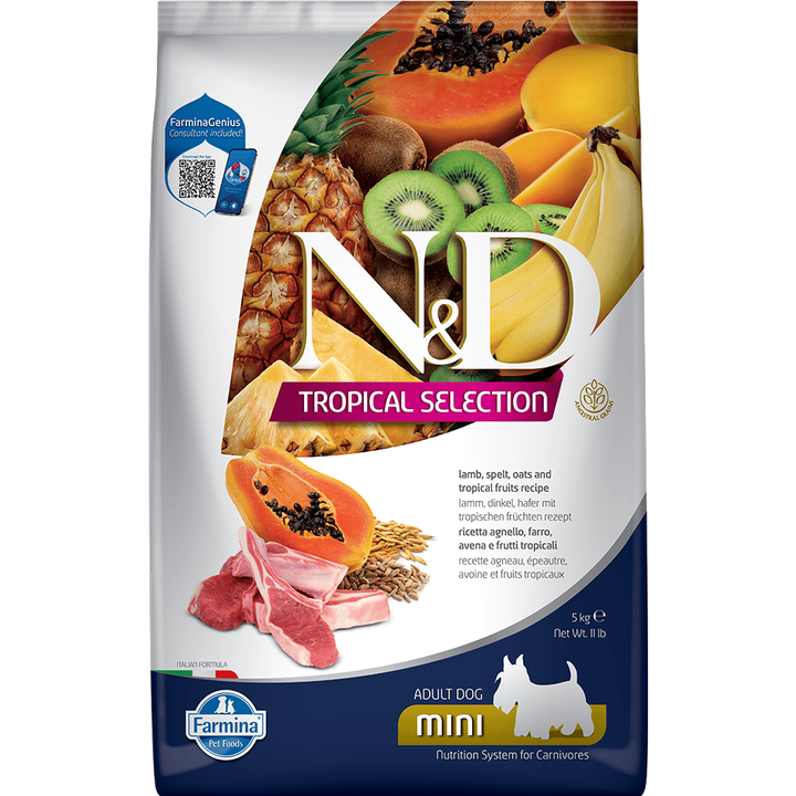 FTD-03050法米納天然熱帶水果系列FTD3全齡犬羊肉木瓜小顆粒5kg