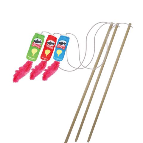 品客洋芋片逗貓棒