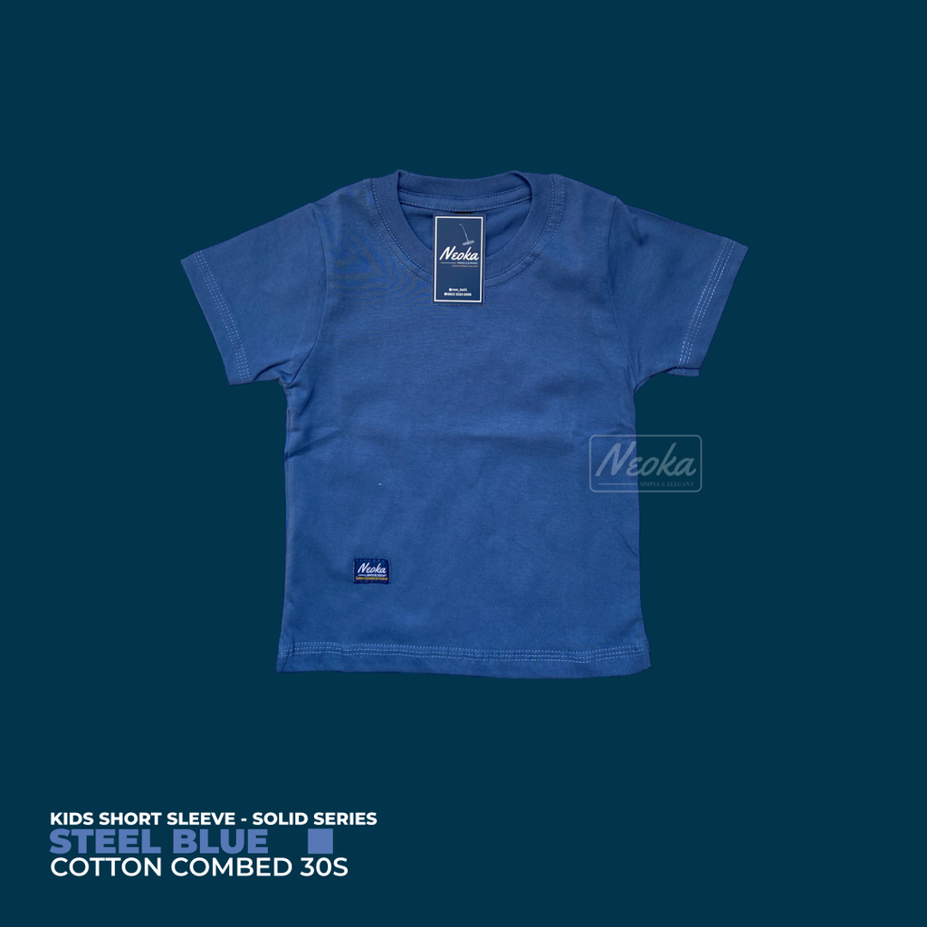 Gambar Kaos Kids_Steel Blue