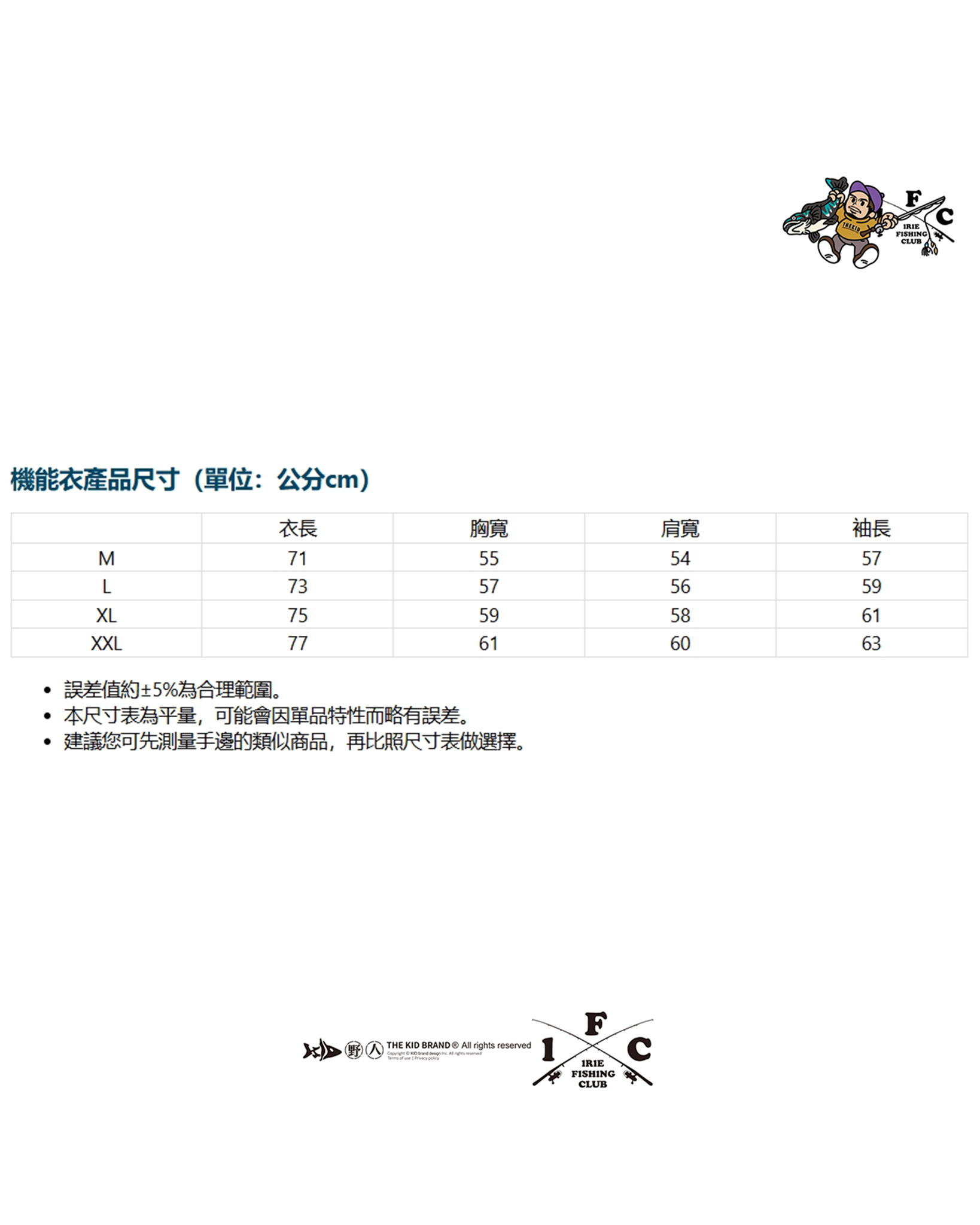 尺寸表