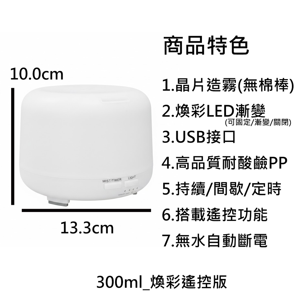 300ml_煥彩遙控版_商品特色
